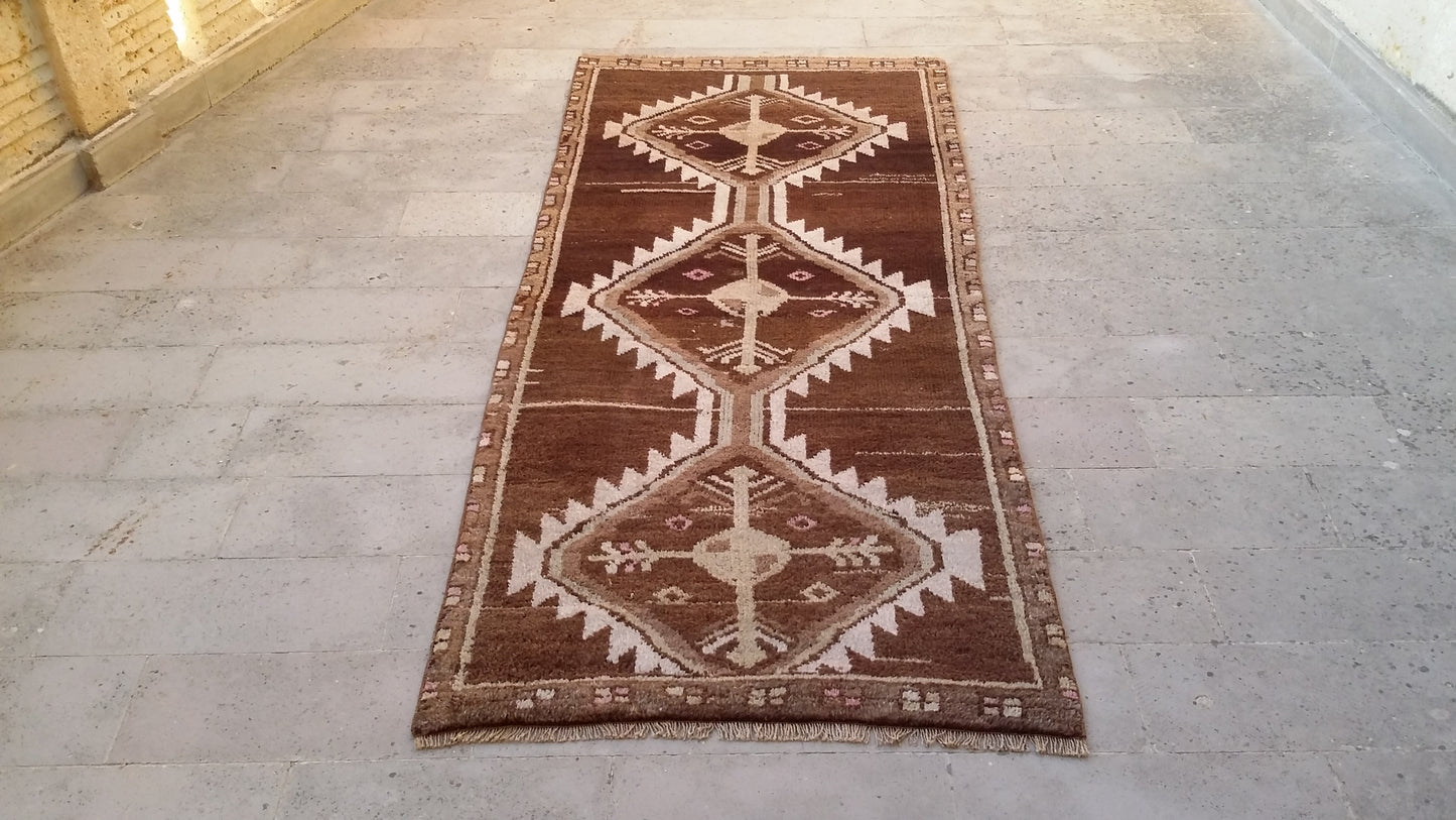 Vintage Tribal Kurdish Rug