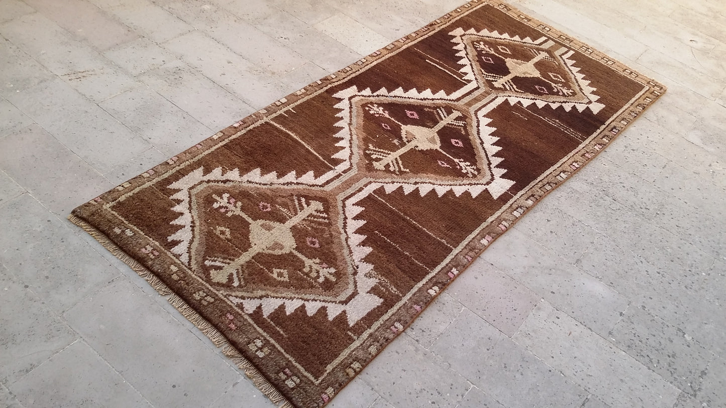 Vintage Tribal Kurdish Rug