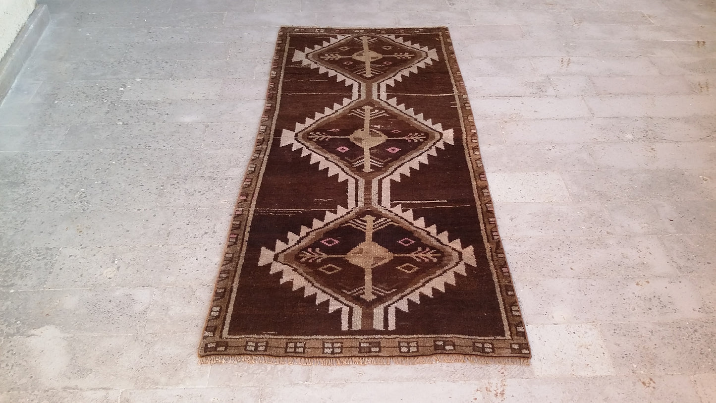 Vintage Tribal Kurdish Rug