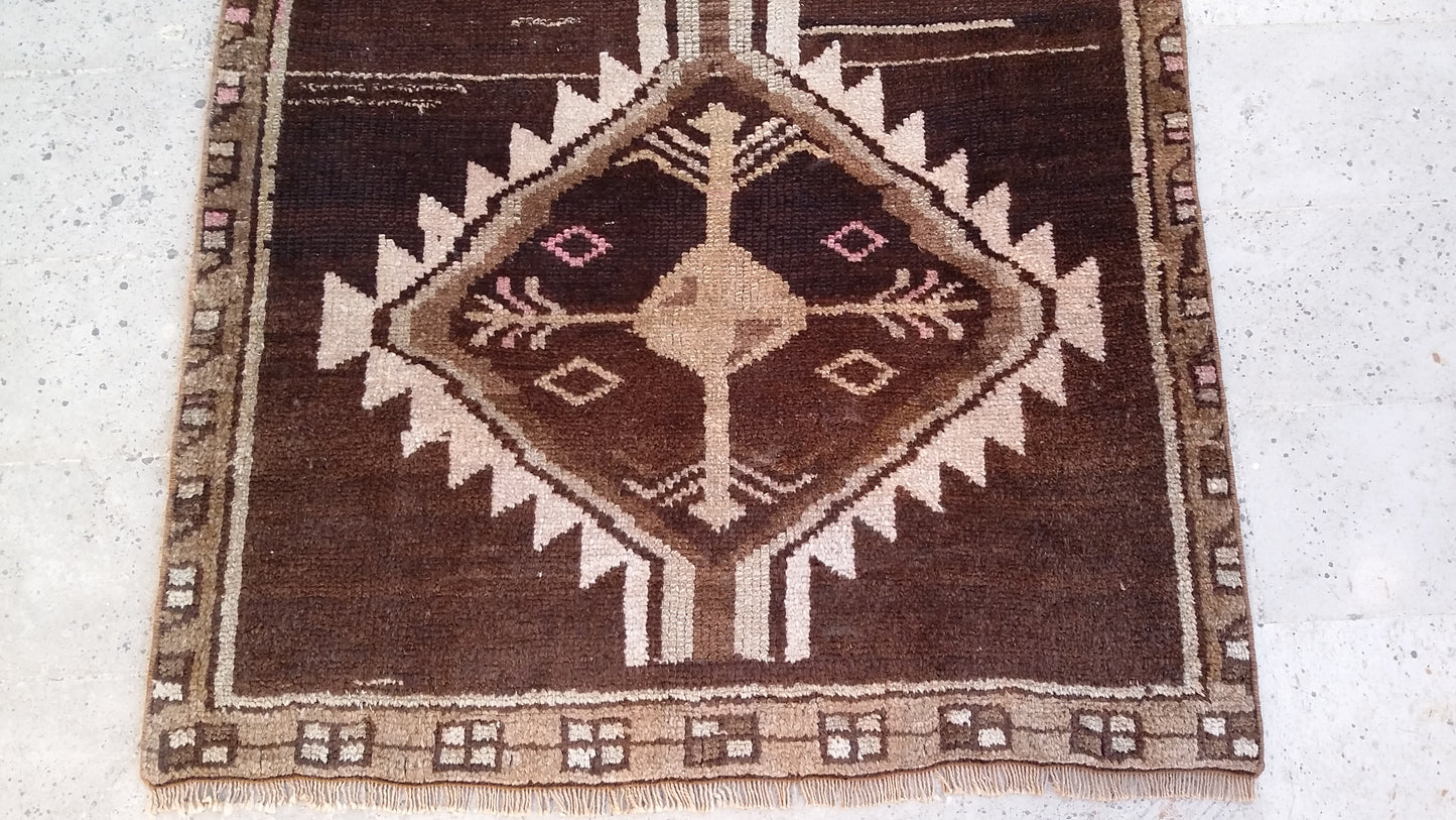 Vintage Tribal Kurdish Rug