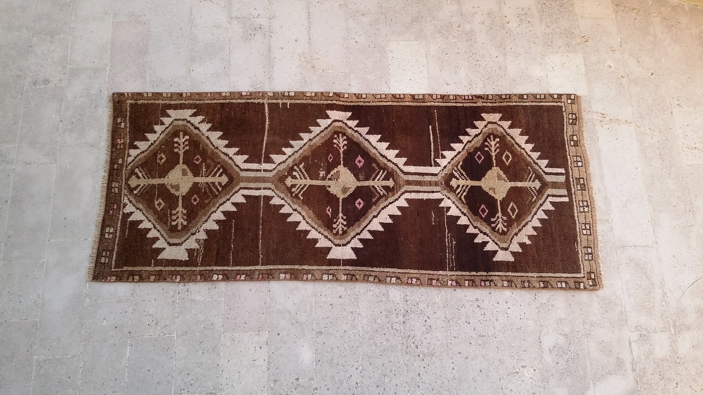 Vintage Tribal Kurdish Rug