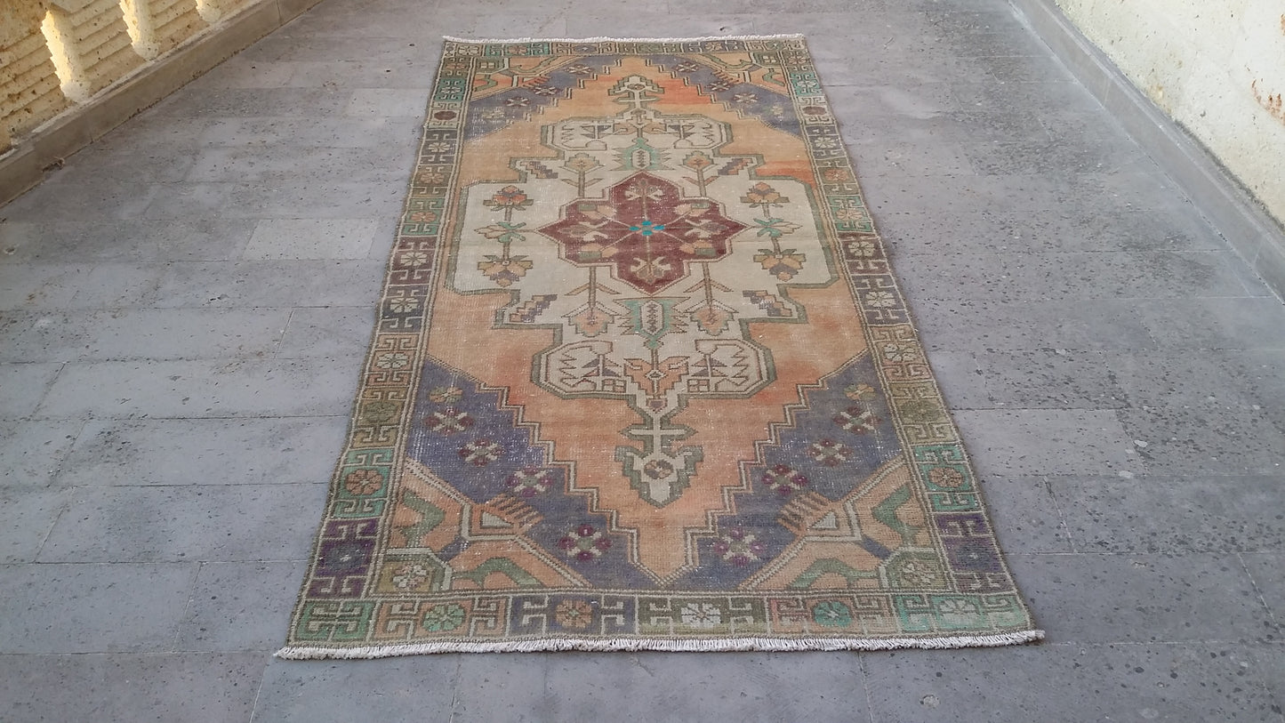 Vintage Turkish Oushak Rug