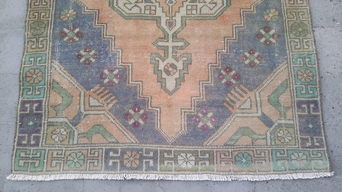 Vintage Turkish Oushak Rug