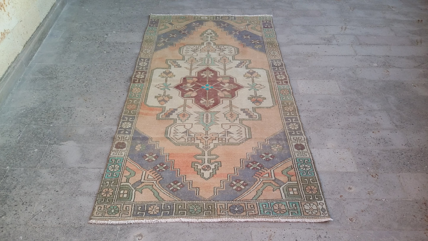 Vintage Turkish Oushak Rug