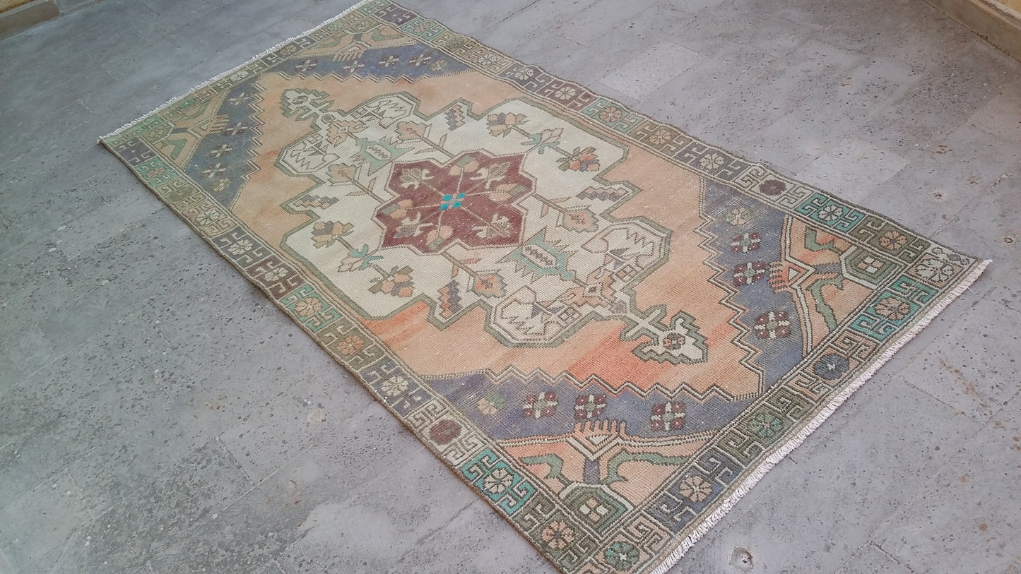 Vintage Turkish Oushak Rug