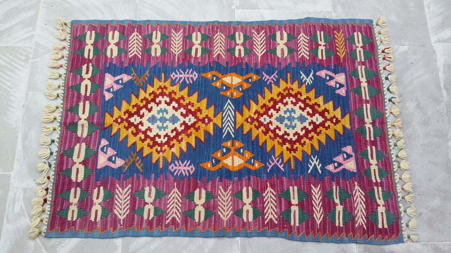 Special Turkish Kayseri Basakli Kilim