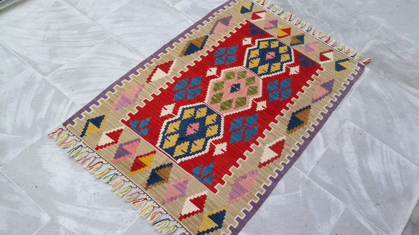 Colorful Turkish Kilim