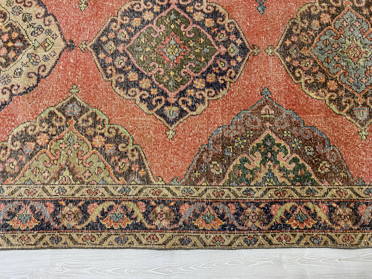 Vintage Turkish Oushak Carpet