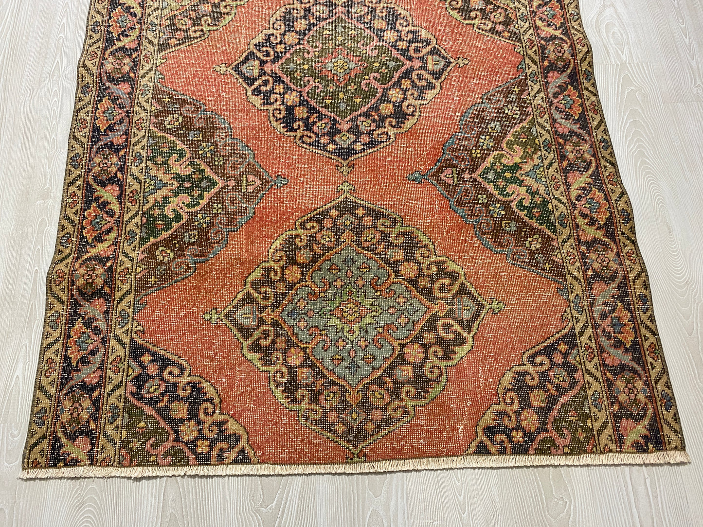 Vintage Turkish Oushak Carpet