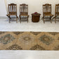 Extra Long Muted Color Turkish Oushak Runner Rug
