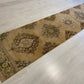 Extra Long Muted Color Turkish Oushak Runner Rug