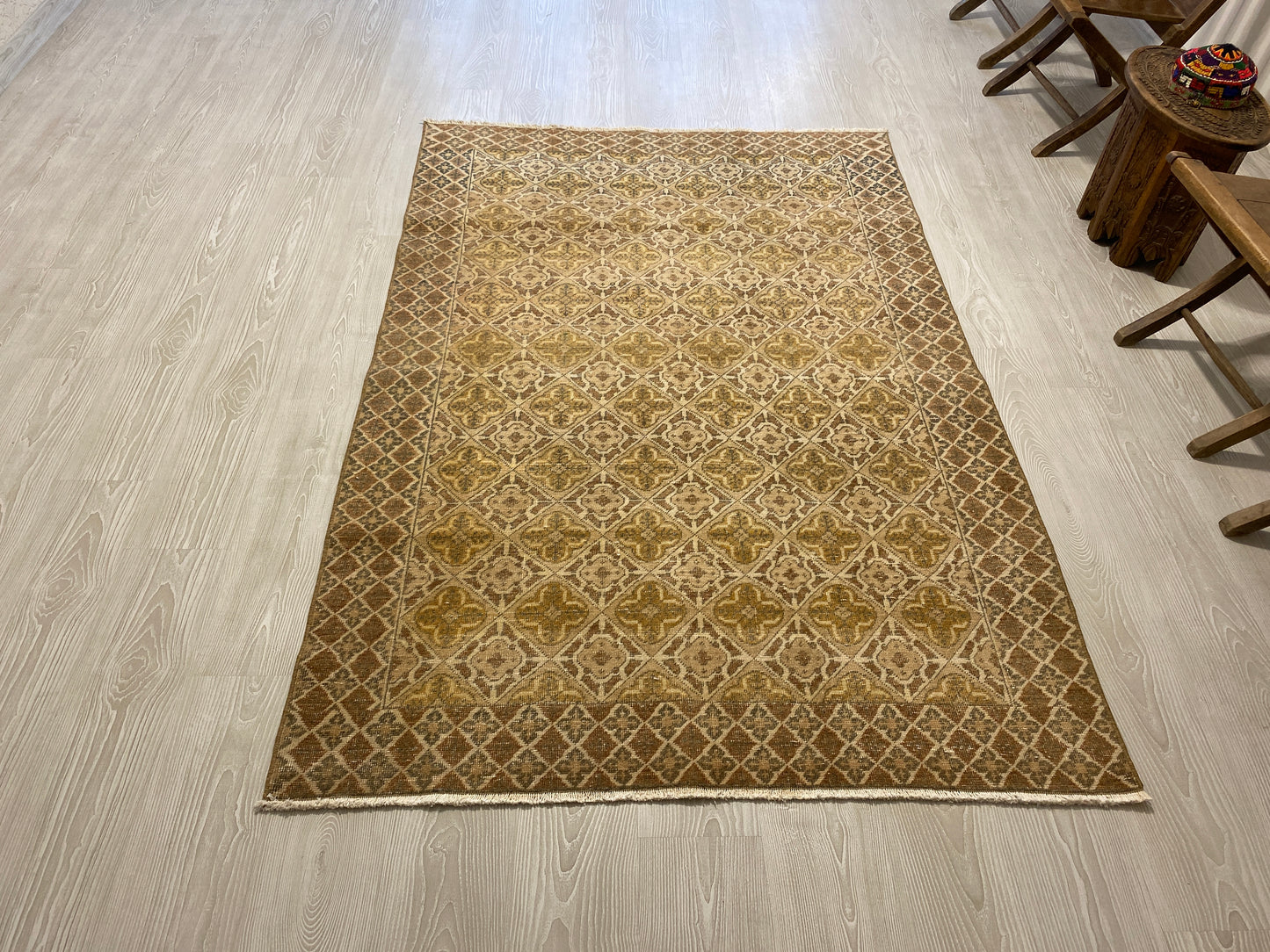 Neutral Turkish Urgup Carpet Rug