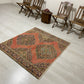 Square Shape Vintage Turkish Oushak Rug