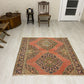 Square Shape Vintage Turkish Oushak Rug