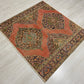 Square Shape Vintage Turkish Oushak Rug