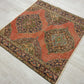 Square Shape Vintage Turkish Oushak Rug