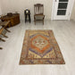 Terracotta Vintage Turkish Oushak Carpet Rug
