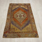 Terracotta Vintage Turkish Oushak Carpet Rug
