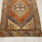 Terracotta Vintage Turkish Oushak Carpet Rug