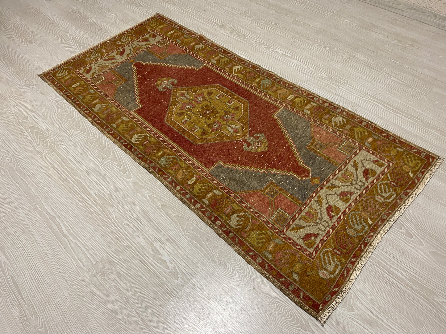 Burgundy Turkish Tribal Rug