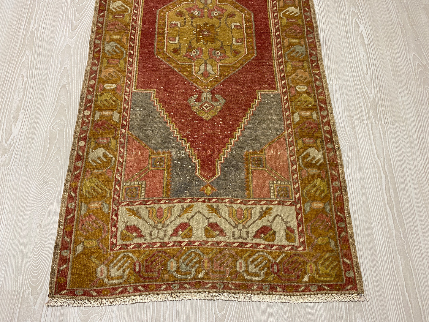 Burgundy Turkish Tribal Rug