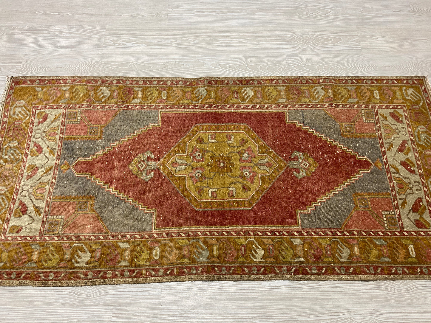 Burgundy Turkish Tribal Rug