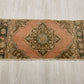 Twin Pair of Turkish Oushak Small Rugs Doormats Bath Mats