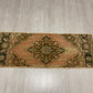 Twin Pair of Turkish Oushak Small Rugs Doormats Bath Mats
