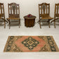 Vintage Small Turkish Oushak Rug