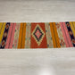 Aztec Design West Anatolian Turkish Kilim Runner Rug