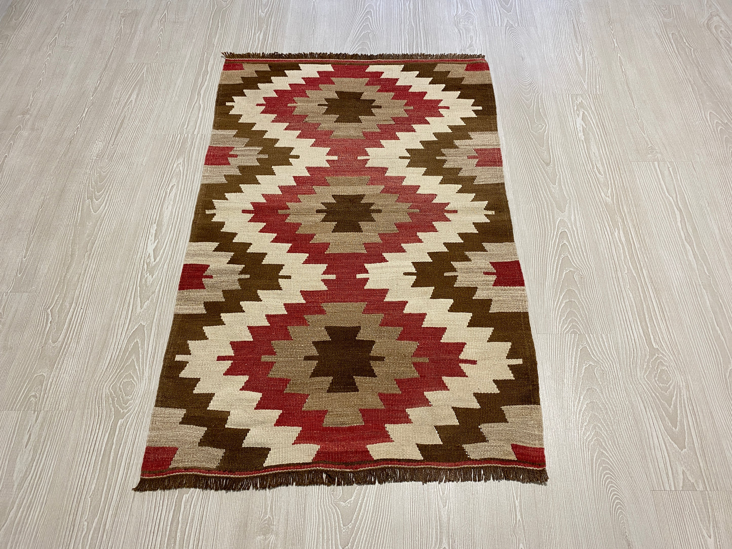 Geometric Eye Dazzler Kilim Rug