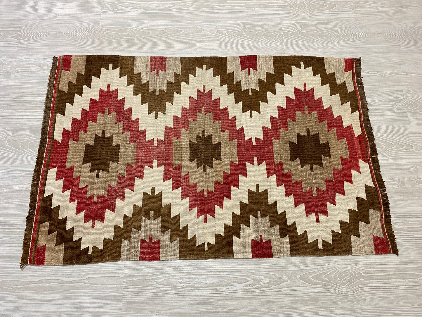 Geometric Eye Dazzler Kilim Rug