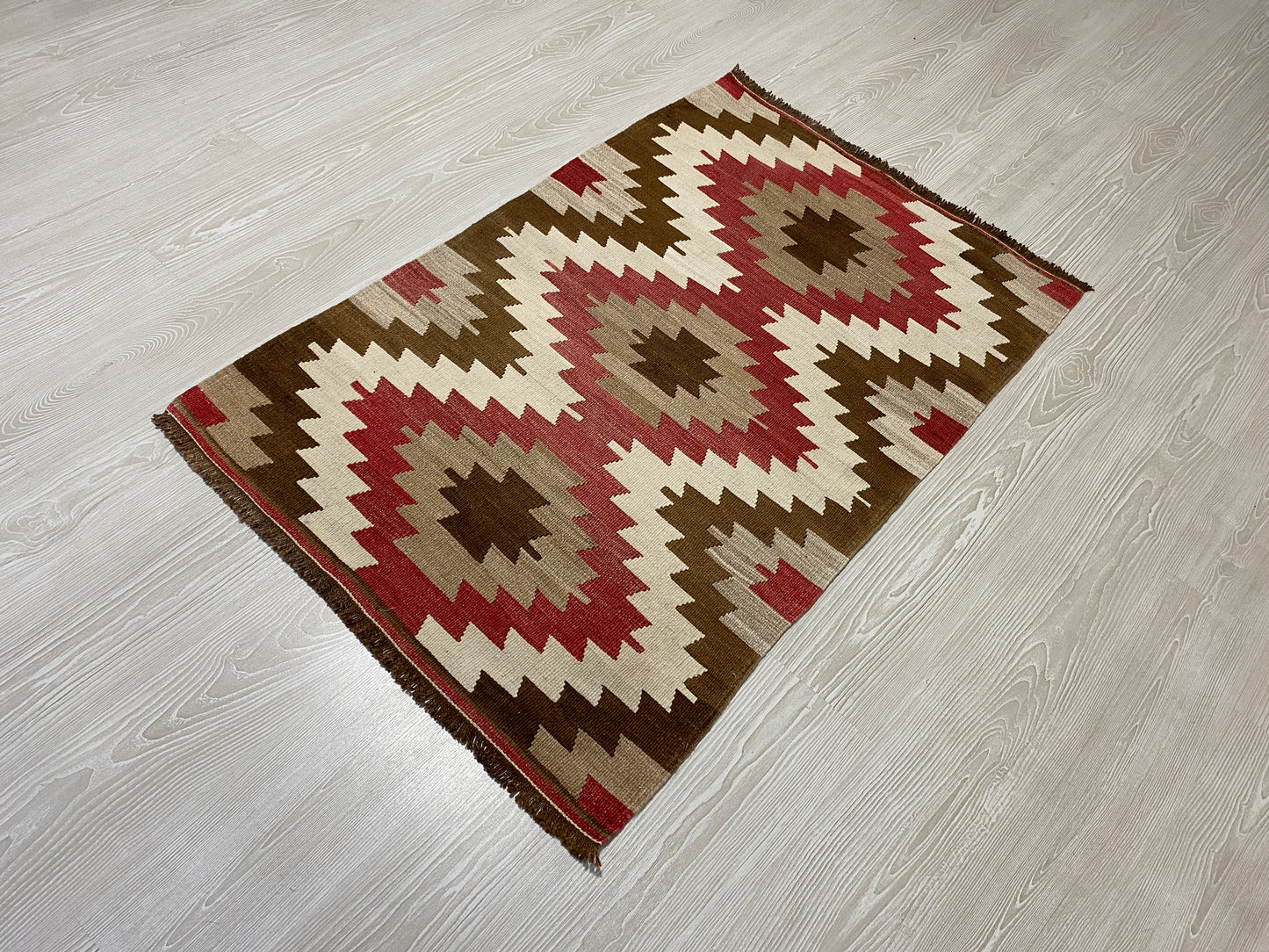 Geometric Eye Dazzler Kilim Rug