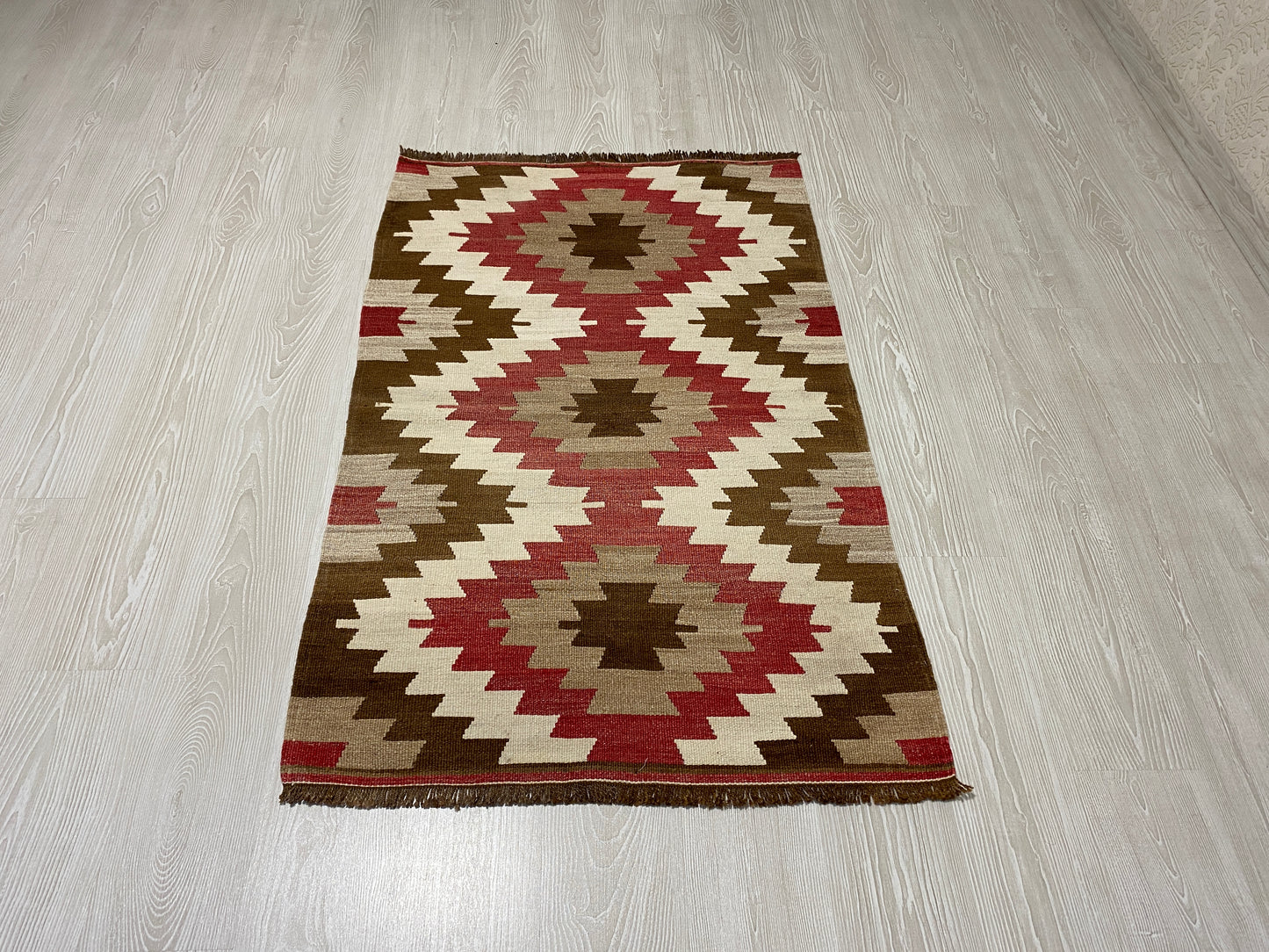 Geometric Eye Dazzler Kilim Rug