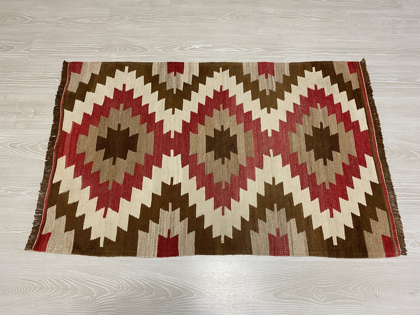 Geometric Eye Dazzler Kilim Rug