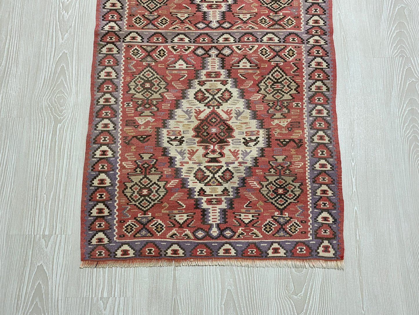 Vintage Senneh Kilim Rug