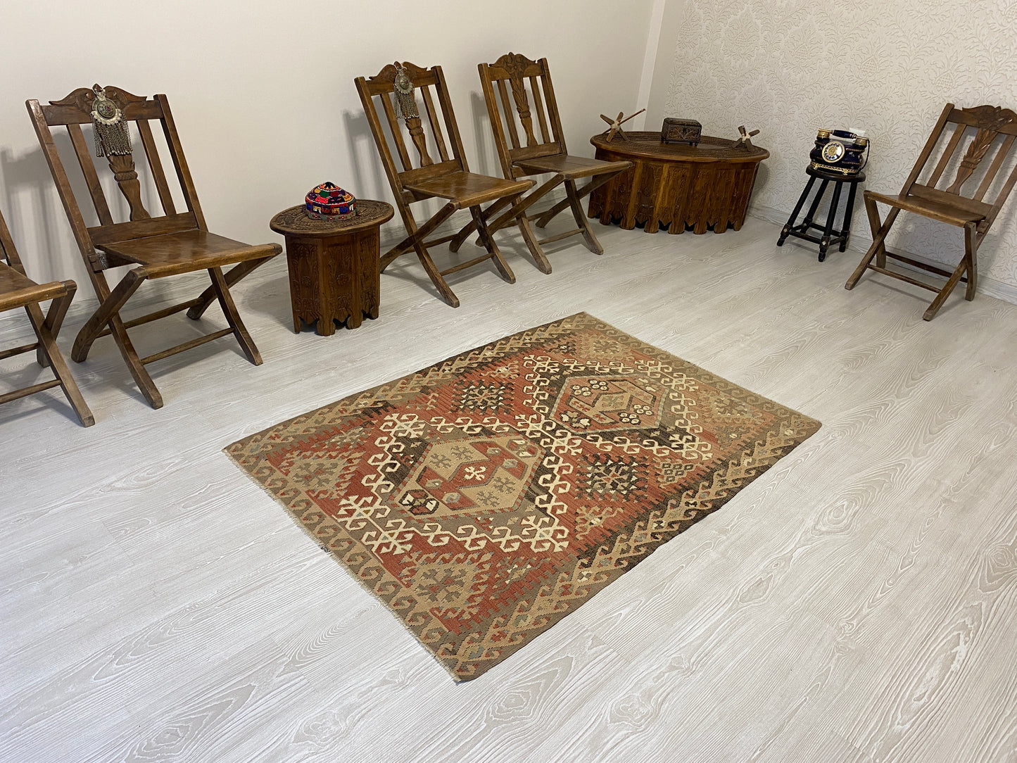 Pastel Kayseri Avsar Kilim - Avshar Kelim