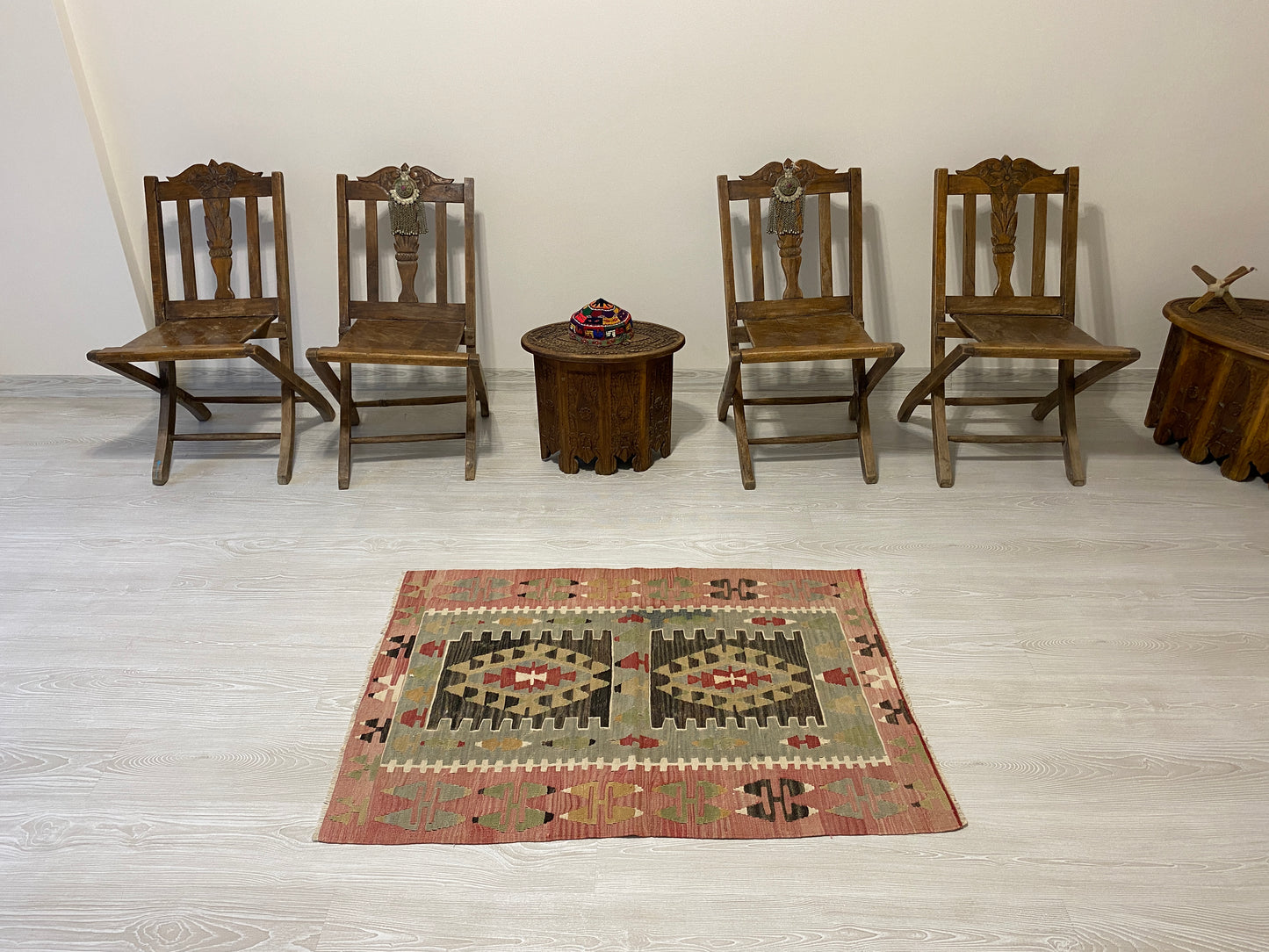 Vintage Anatolian Esme Kilim