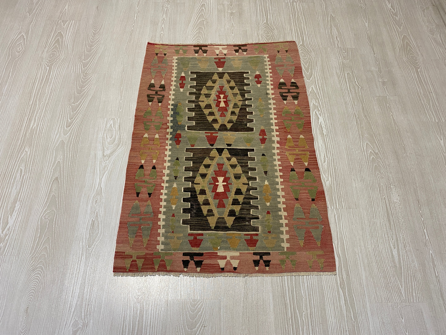 Vintage Anatolian Esme Kilim