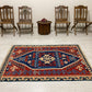 Vintage Very Fine Blue Konya Kilim