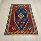 Vintage Very Fine Blue Konya Kilim
