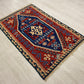 Vintage Very Fine Blue Konya Kilim