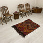Turkish Nomadic Cicim Embroidered Kelim Rug