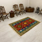 Red Blue Green Turkish Kilim Rug