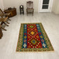 Red Blue Green Turkish Kilim Rug