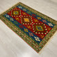 Red Blue Green Turkish Kilim Rug