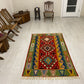 Green Handmade Wool New Turkish Kilim Rug