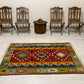 Green Handmade Wool New Turkish Kilim Rug