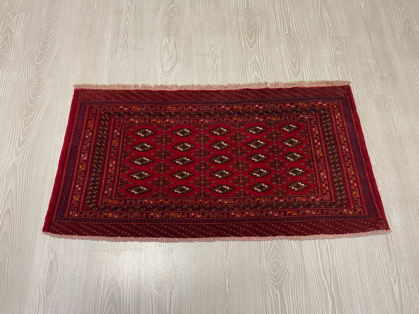 Small Turkoman Buhara Carpet Rug