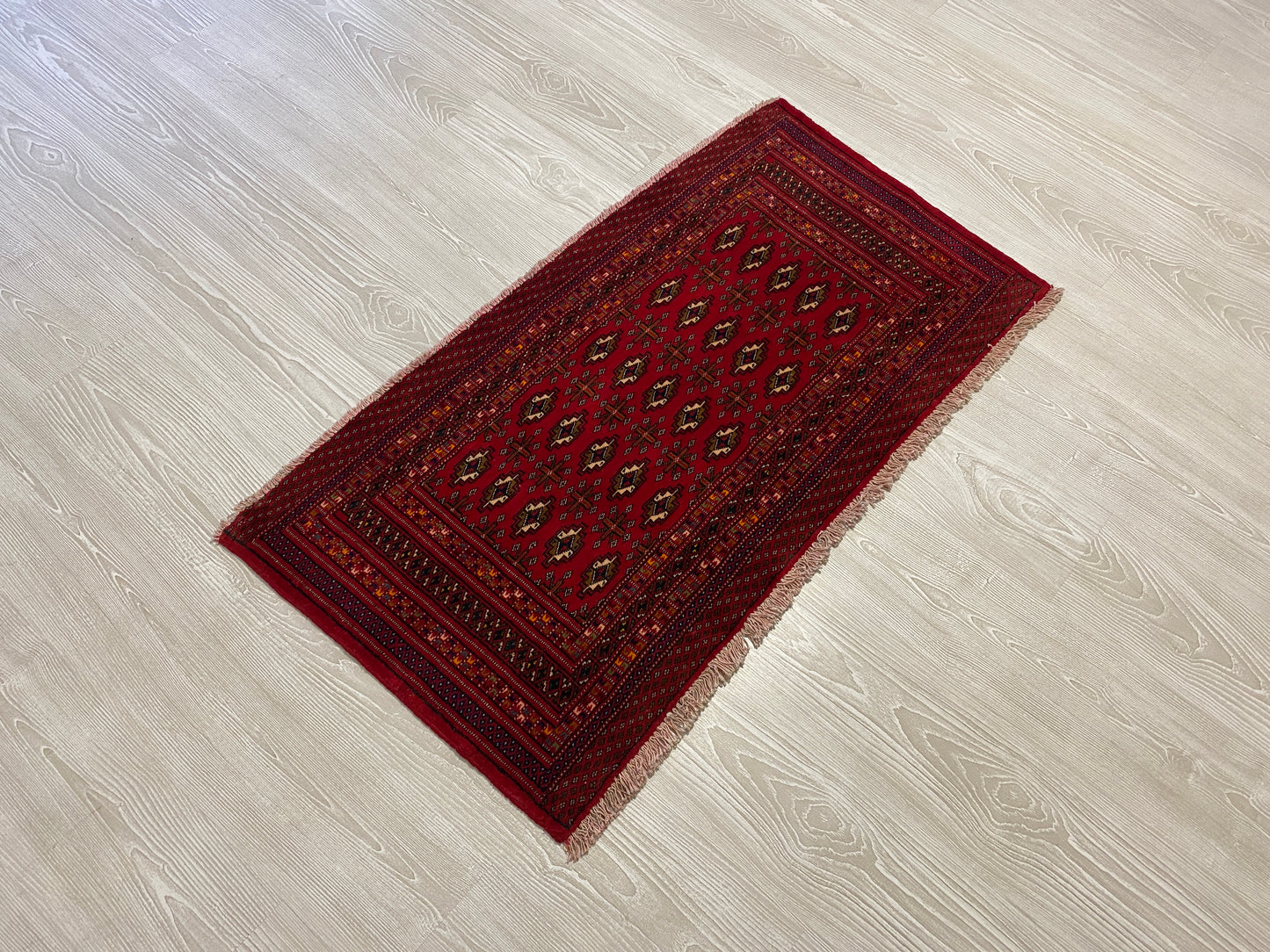 Small Turkoman Buhara Carpet Rug